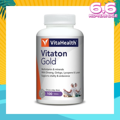 VITAHEALTH Vitaton Gold Multivitamins & Minerals Tablet (For Support Vitality & Endurance) 150s