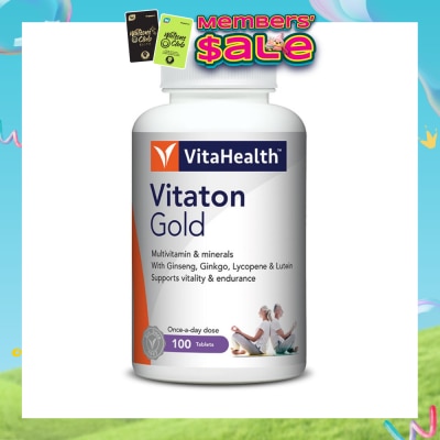 VITAHEALTH - Vitaton Gold Multivitamins & Minerals Tablet (For Support Vitality & Endurance) 150s