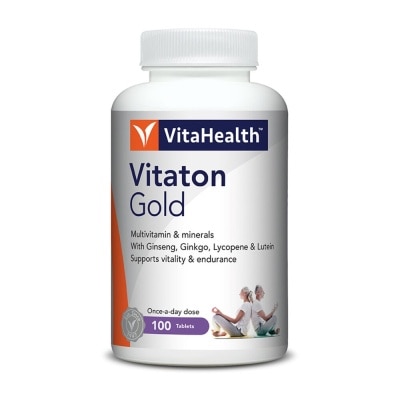 VITAHEALTH Vitaton Gold Multivitamins & Minerals Tablet (For Support ...