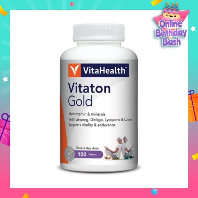VITAHEALTH Vitaton Gold Multivitamins & Minerals Tablet (For Support Vitality & Endurance) 150s