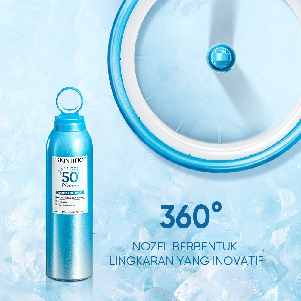 Outdoor Sunscreen Spray SPF 50+ PA++++ (Ice Cooling & Multi Sun Protection) 250ml