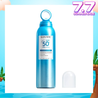SKINTIFIC Outdoor Sunscreen Spray SPF 50+ PA++++ (Ice Cooling & Multi Sun Protection) 250ml
