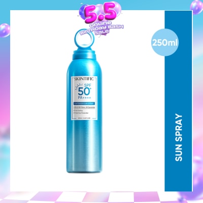 SKINTIFIC - Outdoor Sunscreen Spray SPF 50+ PA++++ (Ice Cooling & Multi Sun Protection) 250ml