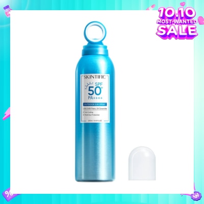 SKINTIFIC Outdoor Sunscreen Spray SPF 50+ PA++++ (Ice Cooling & Multi Sun Protection) 250ml