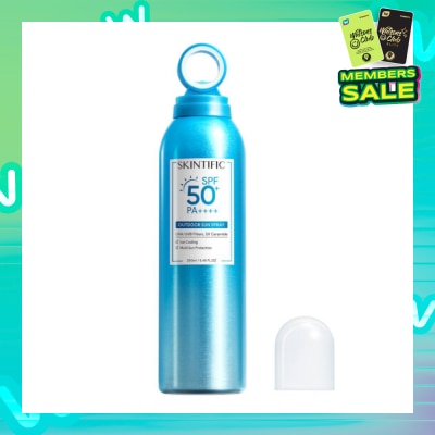 SKINTIFIC Outdoor Sunscreen Spray SPF 50+ PA++++ (Ice Cooling & Multi Sun Protection) 250ml