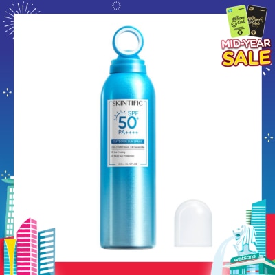 SKINTIFIC Outdoor Sunscreen Spray SPF 50+ PA++++ (Ice Cooling & Multi Sun Protection) 250ml