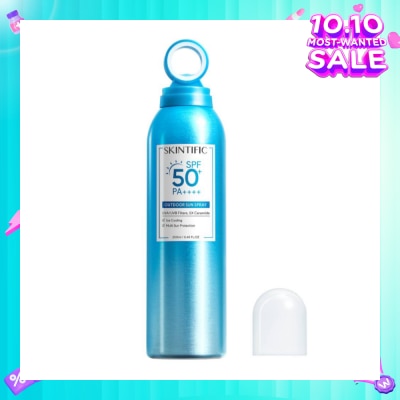 SKINTIFIC Outdoor Sunscreen Spray SPF 50+ PA++++ (Ice Cooling & Multi Sun Protection) 250ml