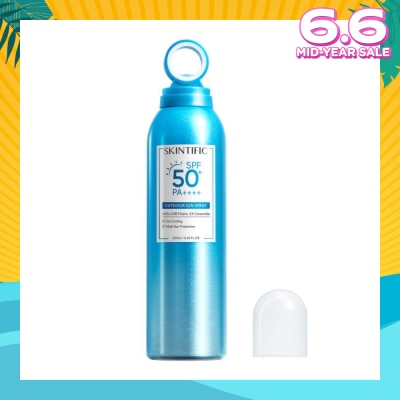 SKINTIFIC Outdoor Sunscreen Spray SPF 50+ PA++++ (Ice Cooling & Multi Sun Protection) 250ml