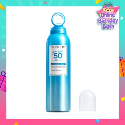SKINTIFIC Outdoor Sunscreen Spray SPF 50+ PA++++ (Ice Cooling & Multi Sun Protection) 250ml