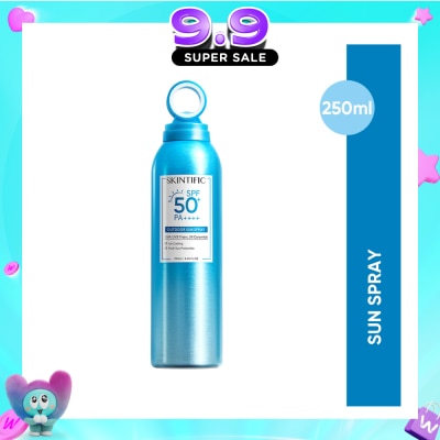 SKINTIFIC - Outdoor Sunscreen Spray SPF 50+ PA++++ (Ice Cooling & Multi Sun Protection) 250ml image