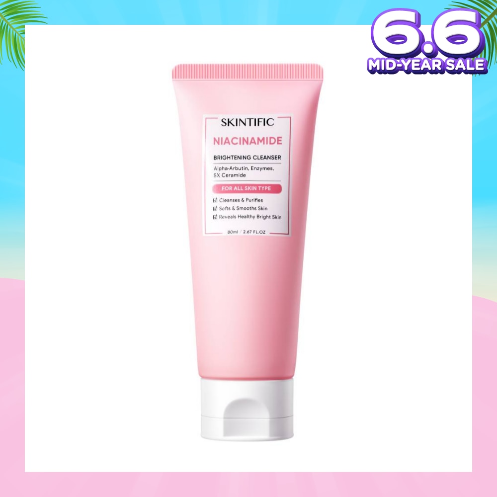 Niacinamide Brightening Cleanser (For Cleanses & Purifies, Softs, Smooths Skin & Reveals Healthy Bright Skin) 80ml