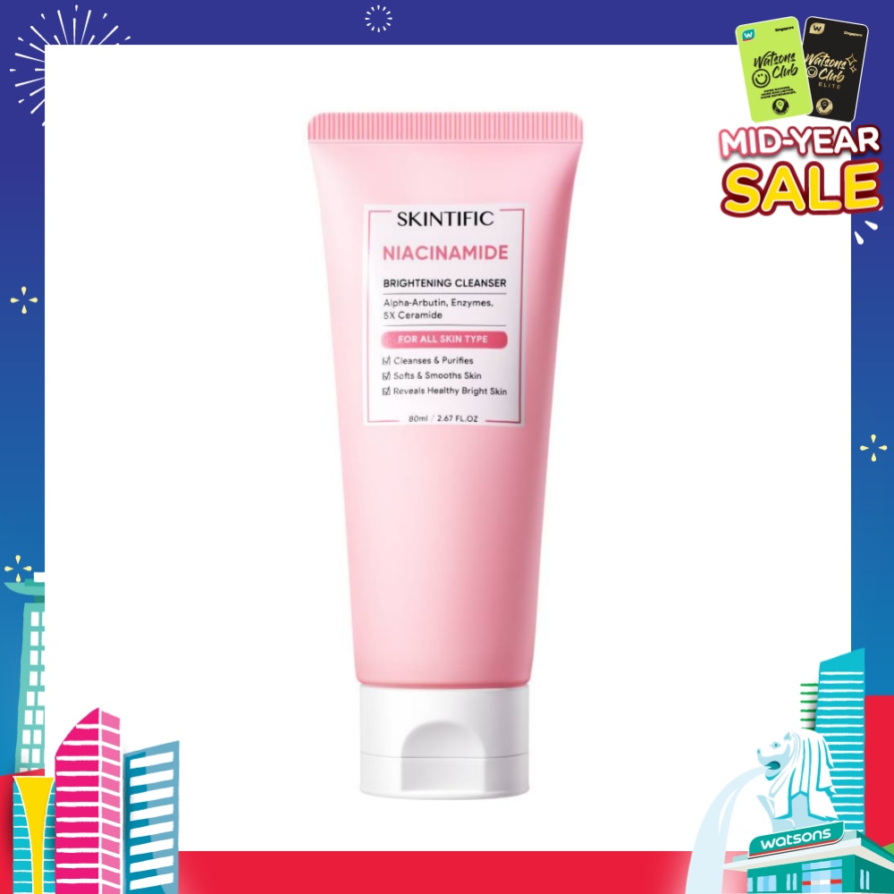 Niacinamide Brightening Cleanser (For Cleanses & Purifies, Softs, Smooths Skin & Reveals Healthy Bright Skin) 80ml