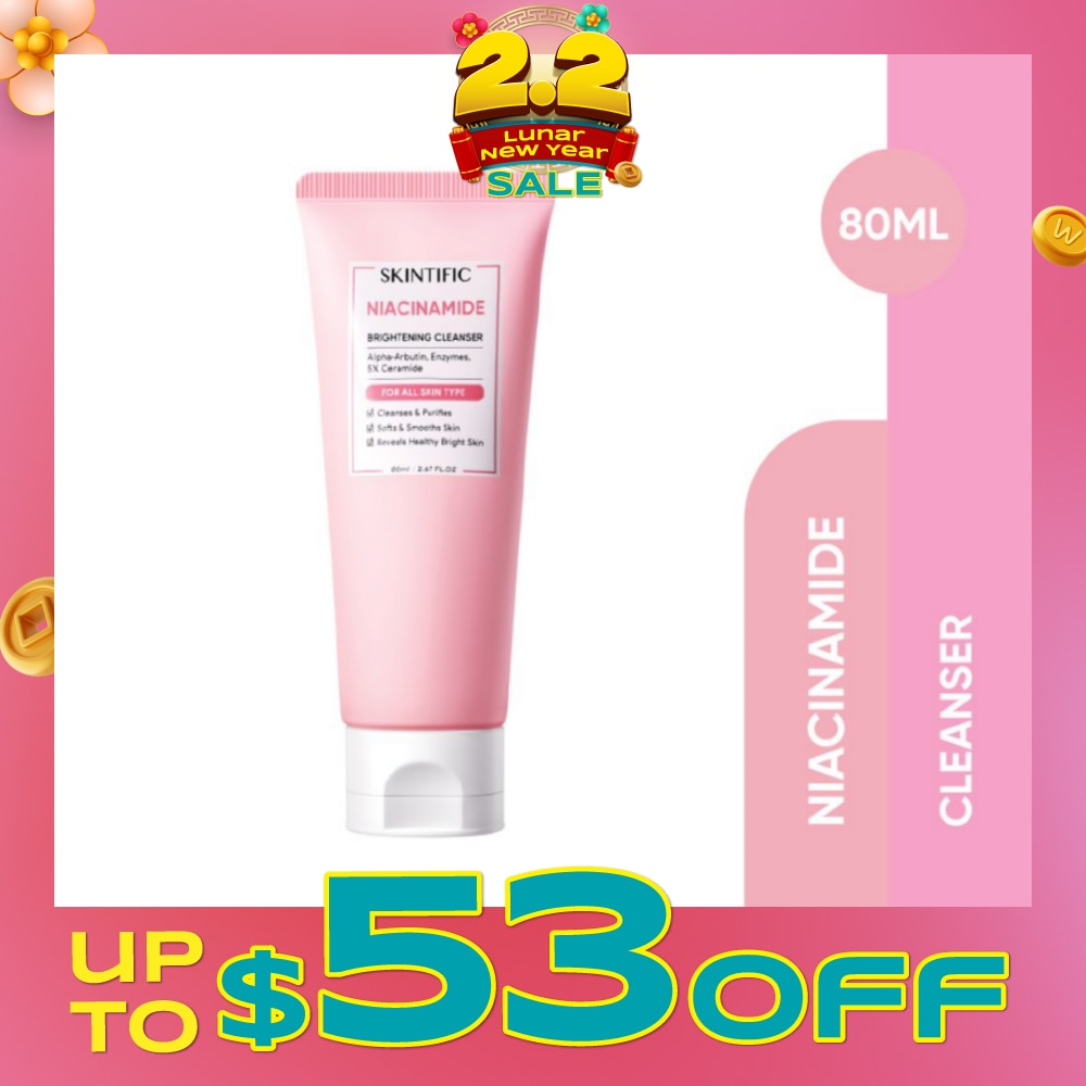 Niacinamide Brightening Cleanser (For Cleanses & Purifies, Softs, Smooths Skin & Reveals Healthy Bright Skin) 80ml