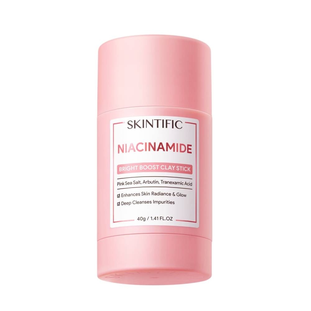 Niacinamide Bright Boost Clay Stick (To Enhances Skin Radiance & Glow, Deep Cleanses Impurities) 40g