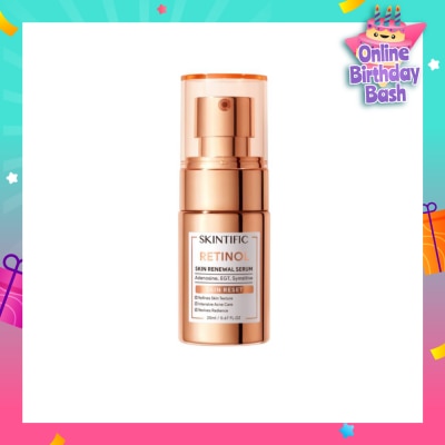 SKINTIFIC Retinol Skin Renewal Serum (To Refines Skin Texture, Intensive Acne Care & Revives Radiance) 20ml
