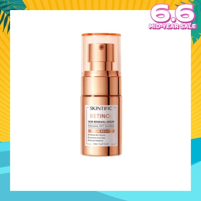 SKINTIFIC Retinol Skin Renewal Serum (To Refines Skin Texture, Intensive Acne Care & Revives Radiance) 20ml