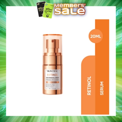 SKINTIFIC - Retinol Skin Renewal Serum (To Refines Skin Texture, Intensive Acne Care & Revives Radiance) 20ml