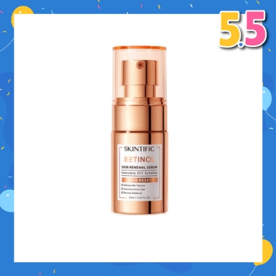 SKINTIFIC Retinol Skin Renewal Serum (To Refines Skin Texture, Intensive Acne Care & Revives Radiance) 20ml