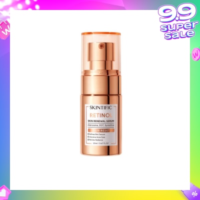 SKINTIFIC Retinol Skin Renewal Serum (To Refines Skin Texture, Intensive Acne Care & Revives Radiance) 20ml