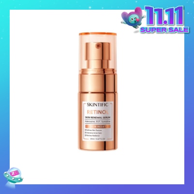 SKINTIFIC Retinol Skin Renewal Serum (To Refines Skin Texture, Intensive Acne Care & Revives Radiance) 20ml