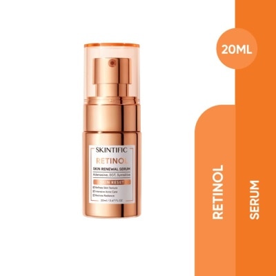 SKINTIFIC Retinol Skin Renewal Serum (To Refines Skin Texture, Intensive Acne Care & Revives Radiance) 20ml