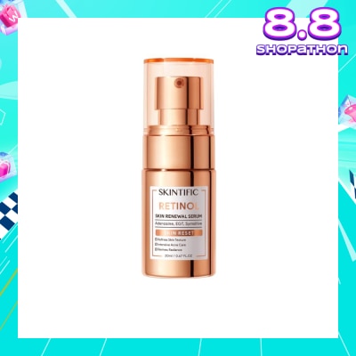SKINTIFIC Retinol Skin Renewal Serum (To Refines Skin Texture, Intensive Acne Care & Revives Radiance) 20ml