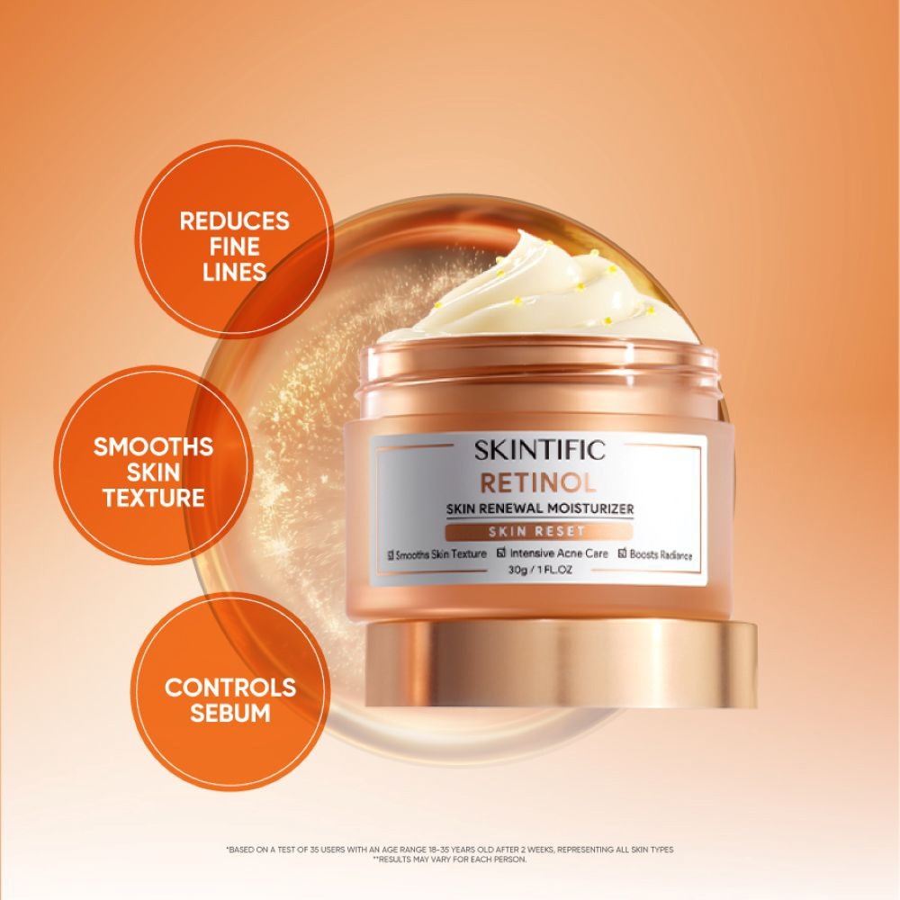 Retinol Skin Renewal Moisturizer (To Smooth Skin Texture, Intensive Acne Care & Boosts Radiance) 30g