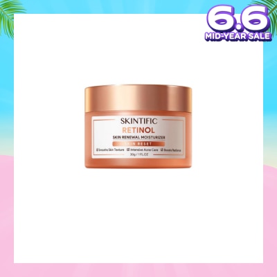 SKINTIFIC Retinol Skin Renewal Moisturizer (To Smooth Skin Texture, Intensive Acne Care & Boosts Radiance) 30g
