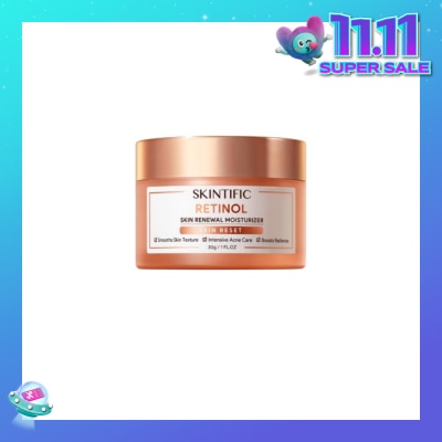 SKINTIFIC Retinol Skin Renewal Moisturizer (To Smooth Skin Texture, Intensive Acne Care & Boosts Radiance) 30g