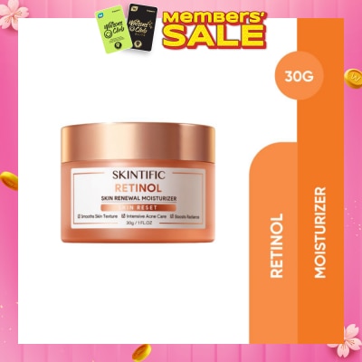 SKINTIFIC Retinol Skin Renewal Moisturizer (To Smooth Skin Texture, Intensive Acne Care & Boosts Radiance) 30g