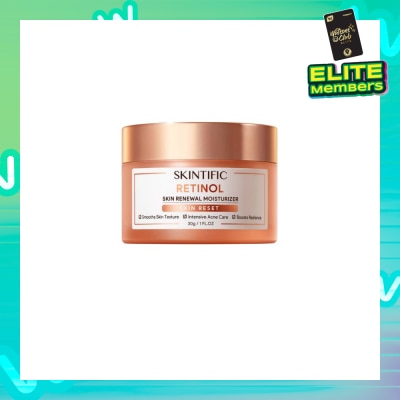 SKINTIFIC Retinol Skin Renewal Moisturizer (To Smooth Skin Texture, Intensive Acne Care & Boosts Radiance) 30g