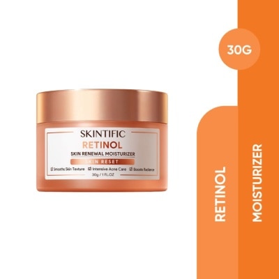 SKINTIFIC Retinol Skin Renewal Moisturizer (To Smooth Skin Texture, Intensive Acne Care & Boosts Radiance) 30g