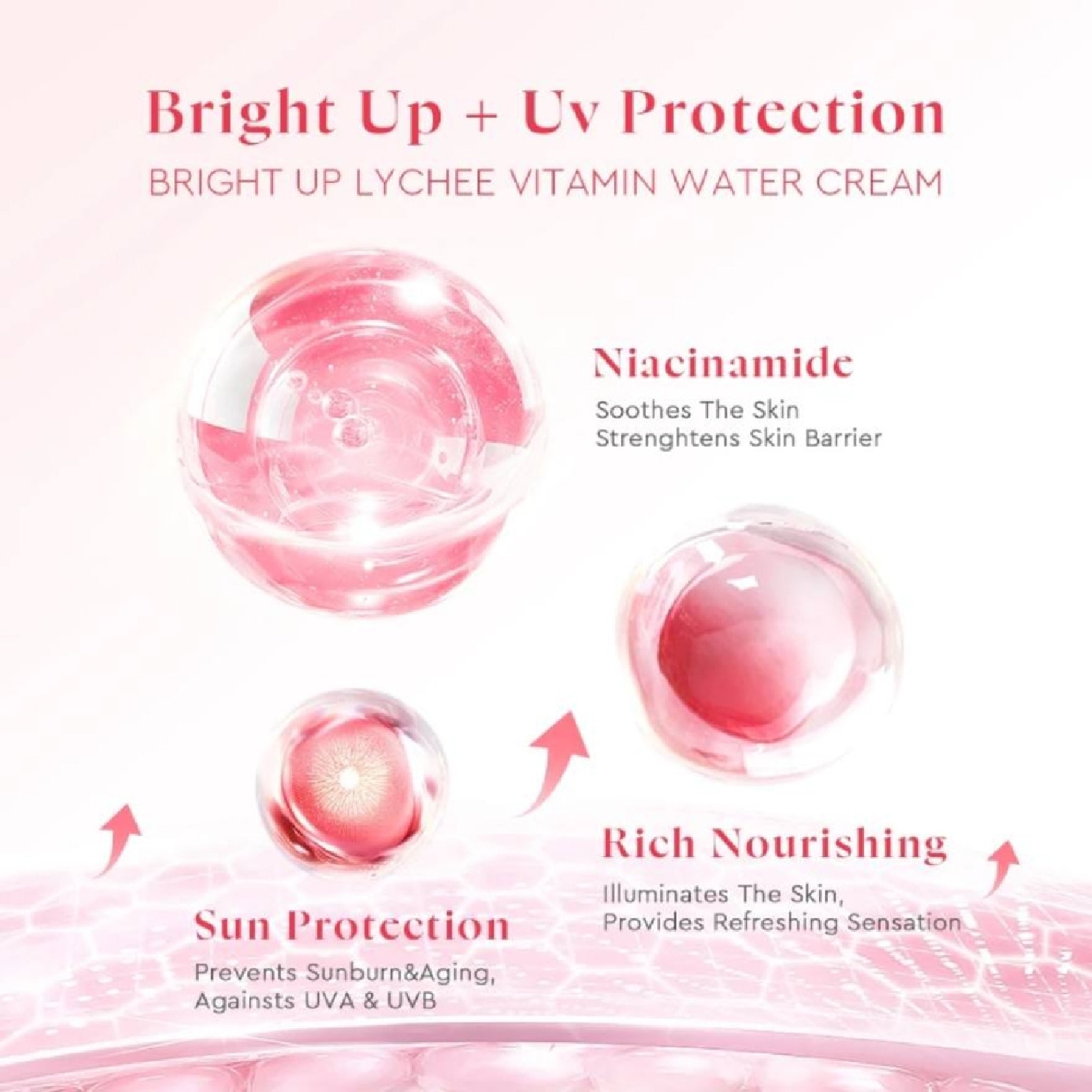 Bright Up! Lychee Vitamin Water Cream SPF 30 PA++ 30g image