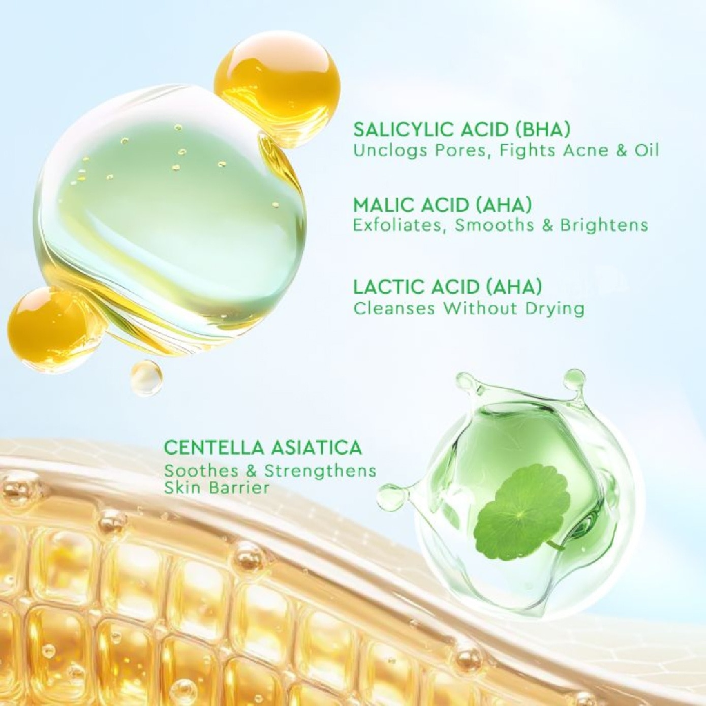 Centella + Salicylic Acid Exfoliating Acne Pads 30s image