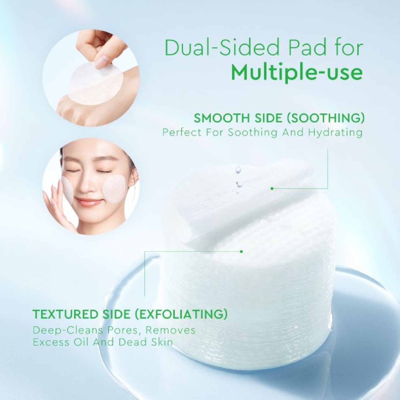 Centella + Salicylic Acid Exfoliating Acne Pads 30s image