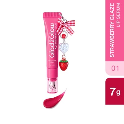 GLAD2GLOW - Brightening Charm Lip Serum #01 Strawberry Glaze 7g image