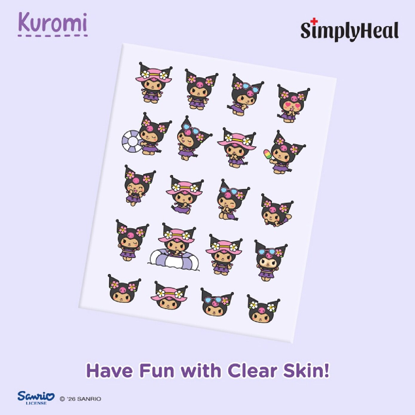 Toasty Kuromi Day & Night Premium Hydrocolloid Acne Patch 20s image