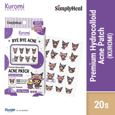 SIMPLYHEAL - Toasty Kuromi Day & Night Premium Hydrocolloid Acne Patch 20s image