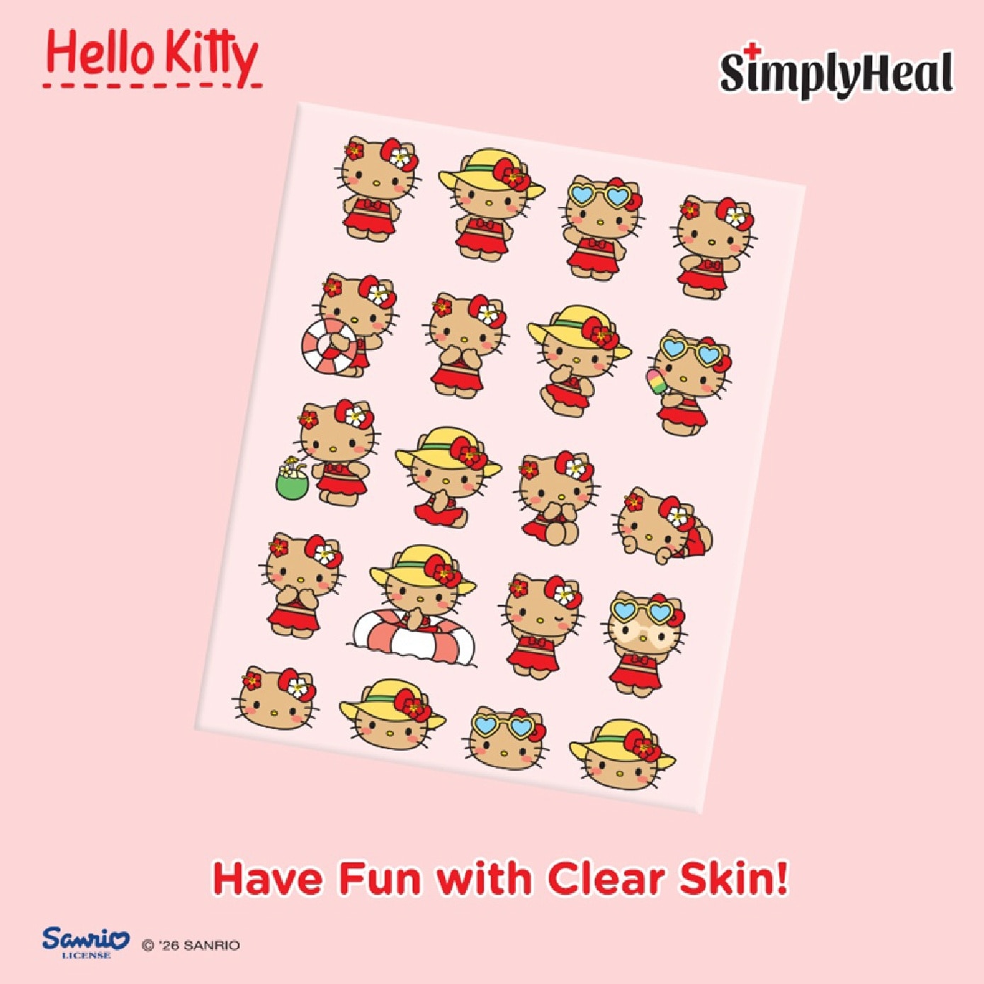 Toasty Hello Kitty Day & Night Premium Hydrocolloid Acne Patch 20s image