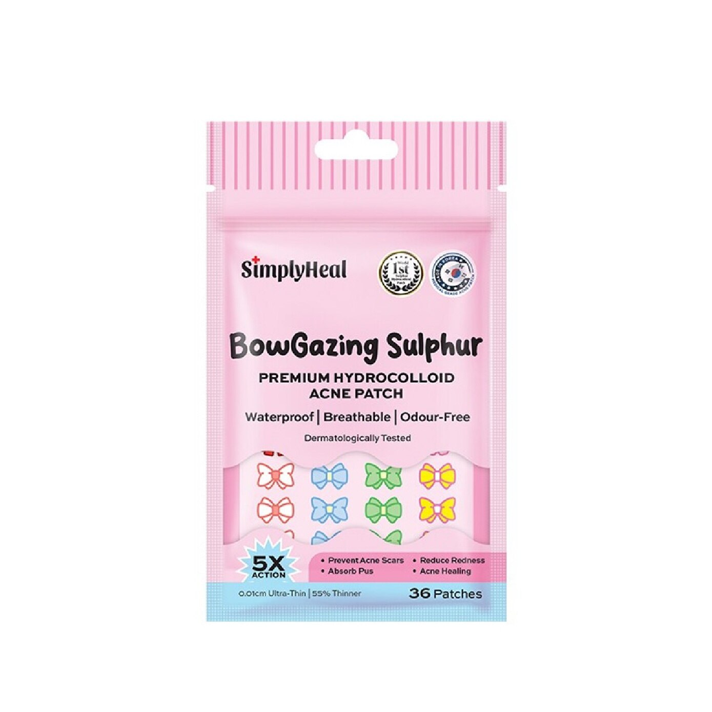 Bowgazing Sulphur Day & Night Premium Hydrocolloid Acne Patch 36s image