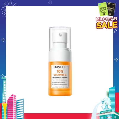 SKINTIFIC 10% Vitamin C Brightening Glow Serum (To Brightens Skin Complexion, Fades Spot & Hyperpigmentation) 20ml