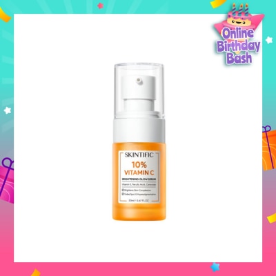 SKINTIFIC 10% Vitamin C Brightening Glow Serum (To Brightens Skin Complexion, Fades Spot & Hyperpigmentation) 20ml