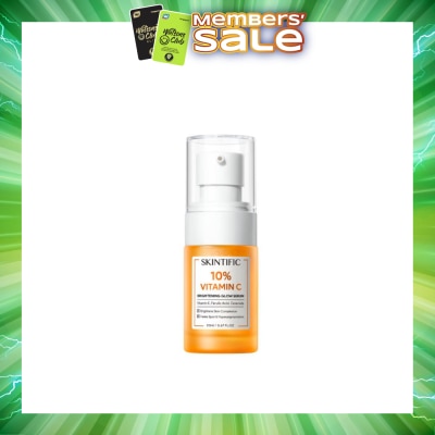 SKINTIFIC - 10% Vitamin C Brightening Glow Serum (To Brightens Skin Complexion, Fades Spot & Hyperpigmentation) 20ml