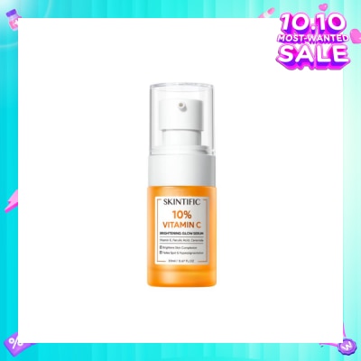 SKINTIFIC 10% Vitamin C Brightening Glow Serum (To Brightens Skin Complexion, Fades Spot & Hyperpigmentation) 20ml