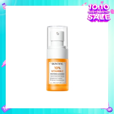 SKINTIFIC 10% Vitamin C Brightening Glow Serum (To Brightens Skin Complexion, Fades Spot & Hyperpigmentation) 20ml