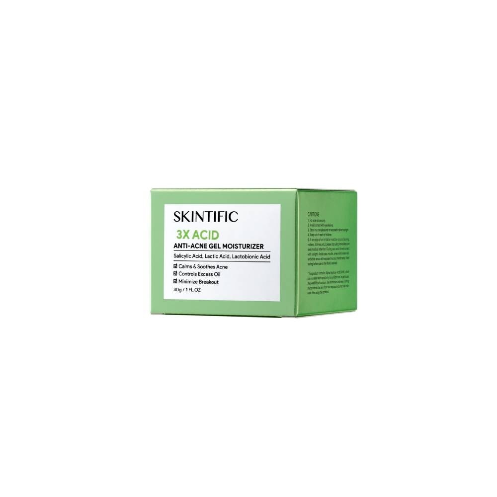 3X Acid Acne-Care Gel Moisturizer (To Calms, Soothes Acne, Controls Excess Oil & Minimize Breakout) 30g