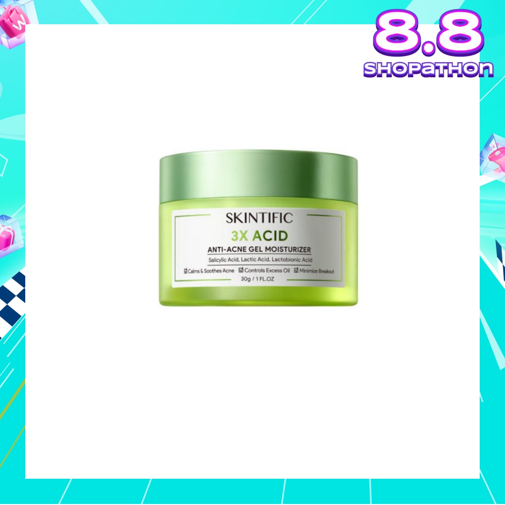 3X Acid Acne-Care Gel Moisturizer (To Calms, Soothes Acne, Controls Excess Oil & Minimize Breakout) 30g