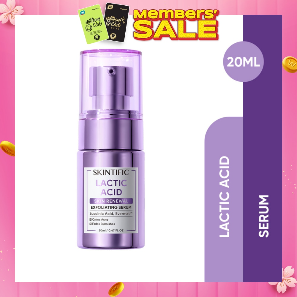 Lactic Acid Skin Renewal Exfoliating Serum (To Calms Acne & Fades Blemishes) 20ml