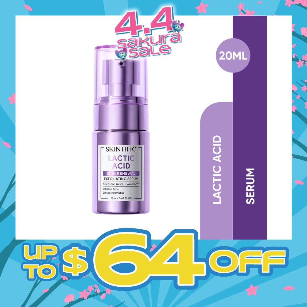 Lactic Acid Skin Renewal Exfoliating Serum (To Calms Acne & Fades Blemishes) 20ml