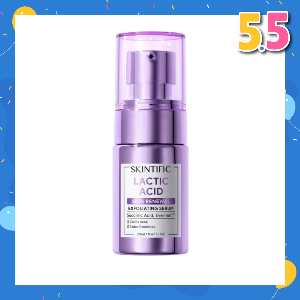 Lactic Acid Skin Renewal Exfoliating Serum (To Calms Acne & Fades Blemishes) 20ml